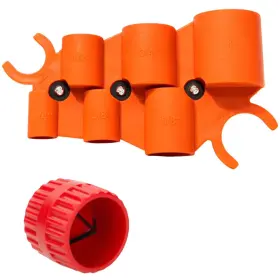 Accencyc 738170387873 1/4 Inch To 1 Depth Gauge And Pipe Deburring Tool Kit 2 Pack Inner-outer Ream