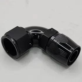 Af553-12blk Aeroflow New 550 Series Cutter One Piece Full Flow Swivel Hose End