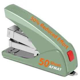 Es10gn Afmat Effortless Stapler For Desk 50 Sheet Capacity Low Force Built-in Sta