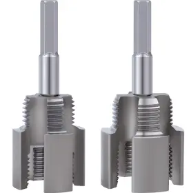 Alpinleux 799511878191 2 Pcs Pvc Pipe Threader Threading Tool Integrated Internal And External