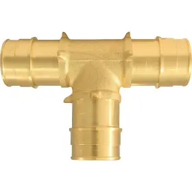 Epxt11 Apollo Retail 1 Inch X Barb Brass Pex-a Tee