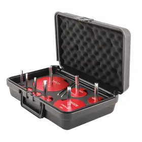 Zy35ga Bfo 8x Pvc Pipe Reamer Set With 1/2 Inch Aluminum Socket Fitting Saver For Drainage Pipes