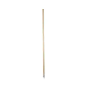 Boardwalk 749507982869 Metal Tip Threaded Hardwood Broom Handle 1 1/8 Dia X 60 Natural