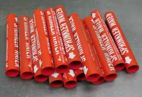 41623 Brady Snap-on Pipe Marker Size B Od 1-1/2 Inch Thru 2-3/8 Sprinkler Water Lot 14