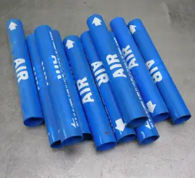47393 Brady Snap-on Pipe Marker Size B Fits O.d 1-1/2 Inch - 2-3/8 Lot Of Ten 10