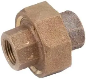 738104 Brand Anderson Metal Pipe Fittings Red Brass Union Lead Free 1- Inch