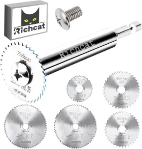 B020-hex Brand Richcat Pvc Pipe Inside Cutter Hex Shank 5pcs Blades Silver