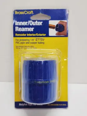 Brasscraft 026613139678 Inner Outer Reamer Aluminum Brass Copper 1/8 Inch To 1-5/8