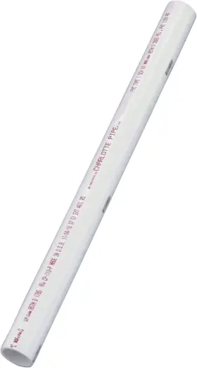 0200r Charlotte Pipe 04007 3/4 In X 2 Ft Sch 40 Plain End Pressure 1 White