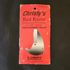 Tcppvc158bd Christys Red Razor Professional Pvc Cutter To 1-5/8 Inch Replacement Blade Nos