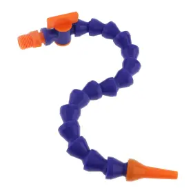 Clahjqx Mta 11j 5pcs 300mm 1/4 Inch Thread Flexible Oil Coolant Hose Pipe 11.9 Inches Blue
