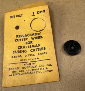 9-5529-r Craftsman 9-5529 Nos Vintage Usa Replacement Cutter Wheel For Tubing Cutters