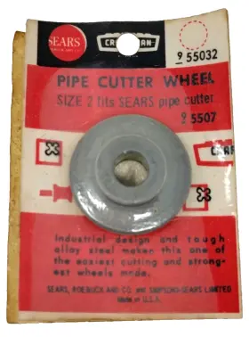 955032 Craftsman Vtg Sears Pipe Cutter Wheel Size 2 Steel Nos