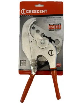 Crpc238 Crescent Ratcheting Pvc Pipe Cutter 2-1/8 In With Non-slip Dipped Grips
