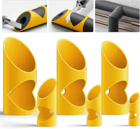 241218002 Cverny 6pcs Foam Pipe Cutter 6 Sizes Insulation Water Tube Tool Insu