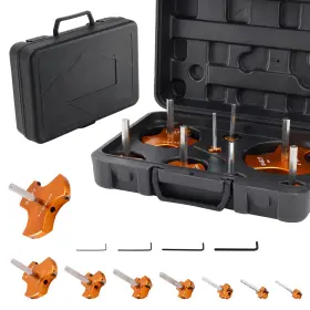 Darupsun I040-a017 Pvc Pipe Reamer Kit 8 Sizes Triple Blades Fitting Saver For Plumbing