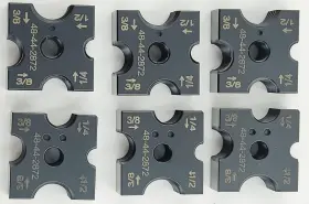 48-44-2872 Delixike 730635816942 1/4 Inch 3/8 1/2 Replacement Cutting Die Set Fits For Mil