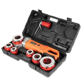 Bi-yc5574-130 Dnysysj Threader 2300w Electric Pipe Threading Machine Hand Held Power Drive Kit W 6 Di