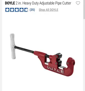 32870 Doyle - 2 Inch Pipe Cutter Steel