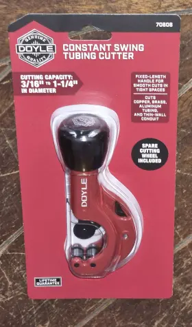 70606 Doyle Constant Swing Tubing Cutter -cuts 3/16 Inch To 1-1/4 In Diameter - #70606