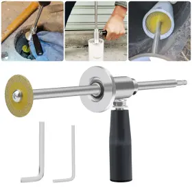 Eeekitonline 616361646360 Adjustable Inside Pvc Pipe Cutter 7 Inch Depth Tool For 1-1/2 To 8