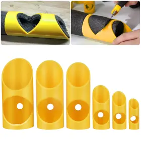 Eeekitonline 616361651630 6x Pipe Insulation Cutting Guide Kit 15-53mm Foam Tube Cutter Hvac Plumbing Tool