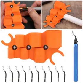 Eeekitonline 616361652972 12x 1/4 Inch -1 Pipe Depth Gauge Deburring Tool Kit For Pex Copper Pvc Cpvc Fittings