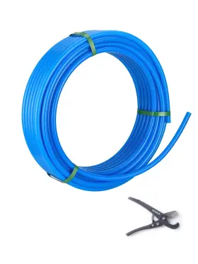 Efield 810110604865 1 Inch 100 Ft Pex A Pipe/tubing Blue For Potable Water-plumbing Application W