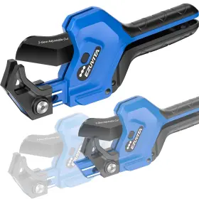 3-gear Ezuvita 647581750421 Adjustable Heavy Duty Pvc Pipe Cutter Cuts Up To 2-1/2 Inch Aluminum All