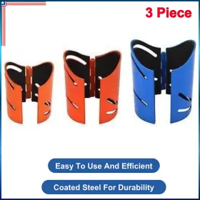 688940 Fastoworld 3 Magnetic Metal Pipe Cutting Guide Steel Includes Sizes 1-7/8 Inch 2-3/8 2-7/8