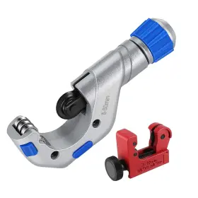 Flexzion 810043287562 Copper Pipe Cutter Tool 1/4 Inch To 2 With Mini Tube 1/8 7/8 - Easy