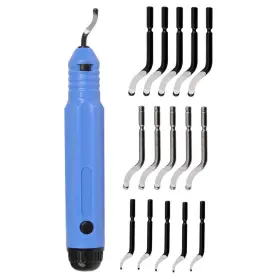 Usxl302 Foccts Metal Deburring Tool Kit Cutters Set Anti-slip Handle With 15 High