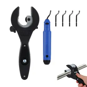 Fukaisu 1097244 Ratchet Pipe Cutter Tool For 5/16 Inch -1-1/8 8-29mm Copper Stainless Steel And P