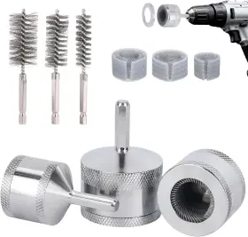 I15323 Fukaisu 9pcs Copper Pipe Cleaner Kit Metal With Brushes Blades Prof