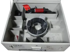 10625 Gbc Mca1 4 Inch Pneumatic Clamshell Split Pipe Cold Cutting Beveling Machine