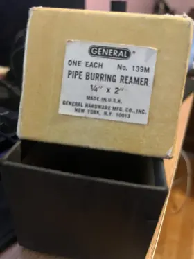139m General Hardware Mfg Pipe Burring Reamer 1/4 Inch X 2 / No