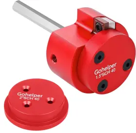 Llt904us Gohelper Pvc Fitting Saver With 1- -inch And 2 Inch Head Aluminum Pipe Reamer