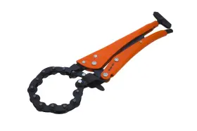 Grip-on 043099182127 18212 12-inch Chain Pipe Cutter Locking Pliers In Orange Epoxy