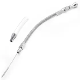 Hahaha 2507218110 Universal Engine Oil Dipstick Chrome Flexible Stainless Steel 20 Inch