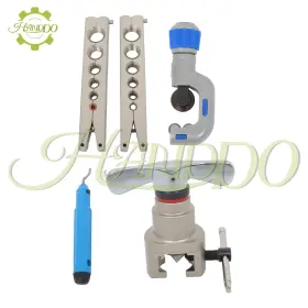 2098339 Handdo Hvac Pipe Flaring Tool Kit 6-19mm 45 Degree Angle Eccentric Cone Type Set 6 Hole