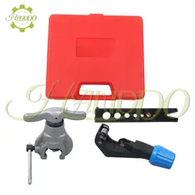 2098380 Handdo Eccentric Flaring Tool Kit 45 Tube With Cutter 7 Dies
