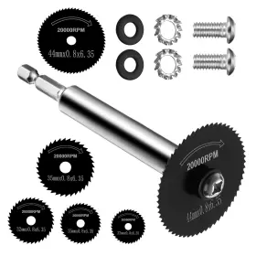 Pzfq8rv46 Hariendny Inside Pipe Cutter For Pvc With 5 Replaced Blades 1/4 Inch Hex Black