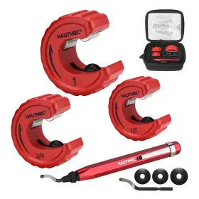 0354 Hautmec Copper Tubing Cutter Set 3 Pcs Pipe Tool In Portable
