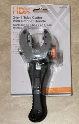 Hdx003 Hdx 088712000198 Copper Aluminum Pvc Tube Cutter With Ratchet Handle 2 In 1 Tool
