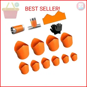 Hjuhbdj Jl-gj0042001 10 Pcs Pipe Saddle Template Leather Precision Cutting Guides Set