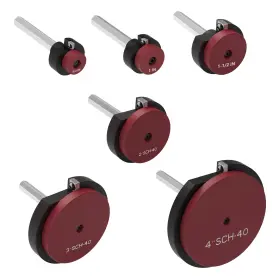 Holdly 749655731470 6pcs Pvc Pipe Reamer Kit With 3/4inch 1inch 1-1/2inch 2inch 3inch 4inch Hea