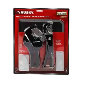 Husky 445012897812 4-piece Pvc Cutting Kit With Foldable Pouch And Replacement Blades Husky 445012897812 4-piece Pvc Cutting Kit With Foldable Pouch And Replacement Blades