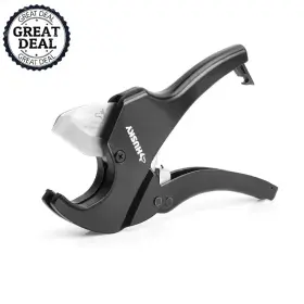 Husky 445017040046 Ratcheting Pvc Cutter 1-1/4 Inch Cpvc Pp Pex And Pe Piping Hand Tool