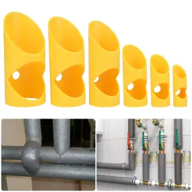 Ibrookauction 616361651647 6x Pipe Insulation Cutting Guide Set Abs Foam Cutter Tool For Hvac Plumbing