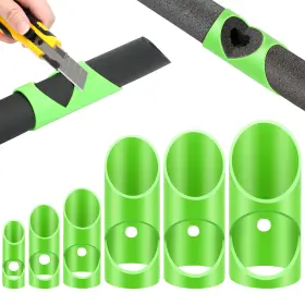 Ibrookauction 655887833335 6pcs Foam Pipe Cutter Tool Plastic Insulation Cutting Guide Fixture Lagging